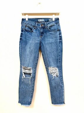 Rewash Distressed Classic Rise Vintage Reunion Jeans